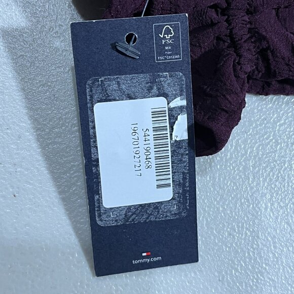 Tommy Hilfiger Women's Purple Embossed Dress 14 Shift Career Preppy Office - Picture 4 of 10